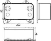 ENFRIADOR DE ACEITE DAF XF 8M0 376 733-421